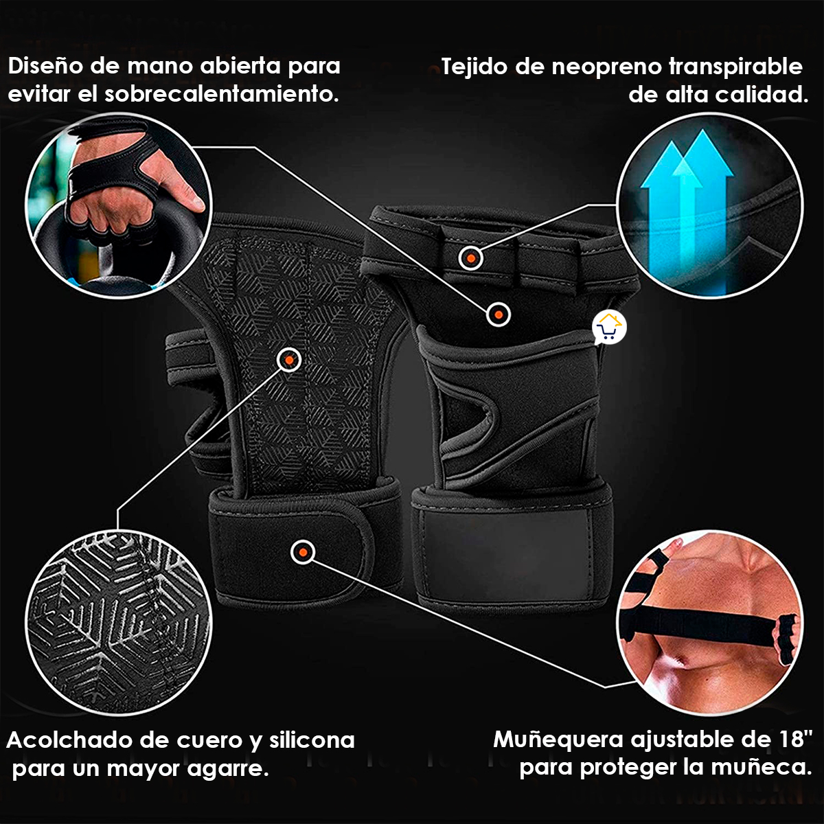 Miniatura 6 de Guantes Calleras + Termo Shaker CFAT01